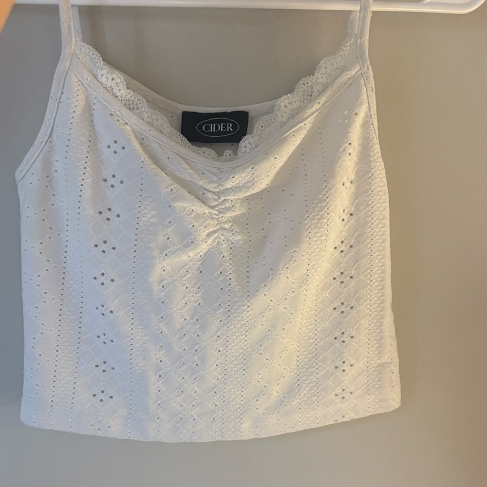Cider Cream Lace Detail Camisole